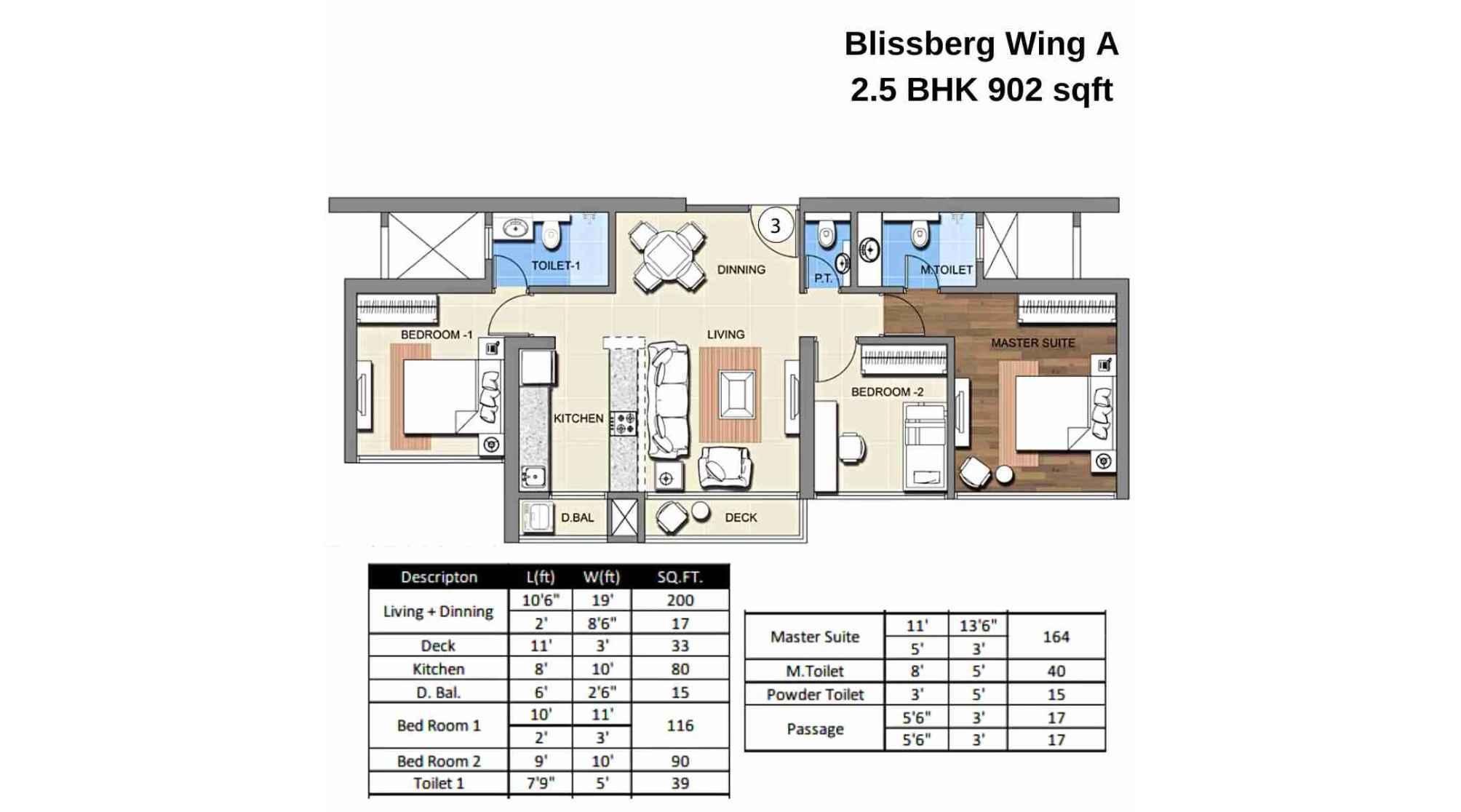 Sheth-Montana-Floor-Plan-Blissberg-Wing-A-2.5-BHK-902-sqft