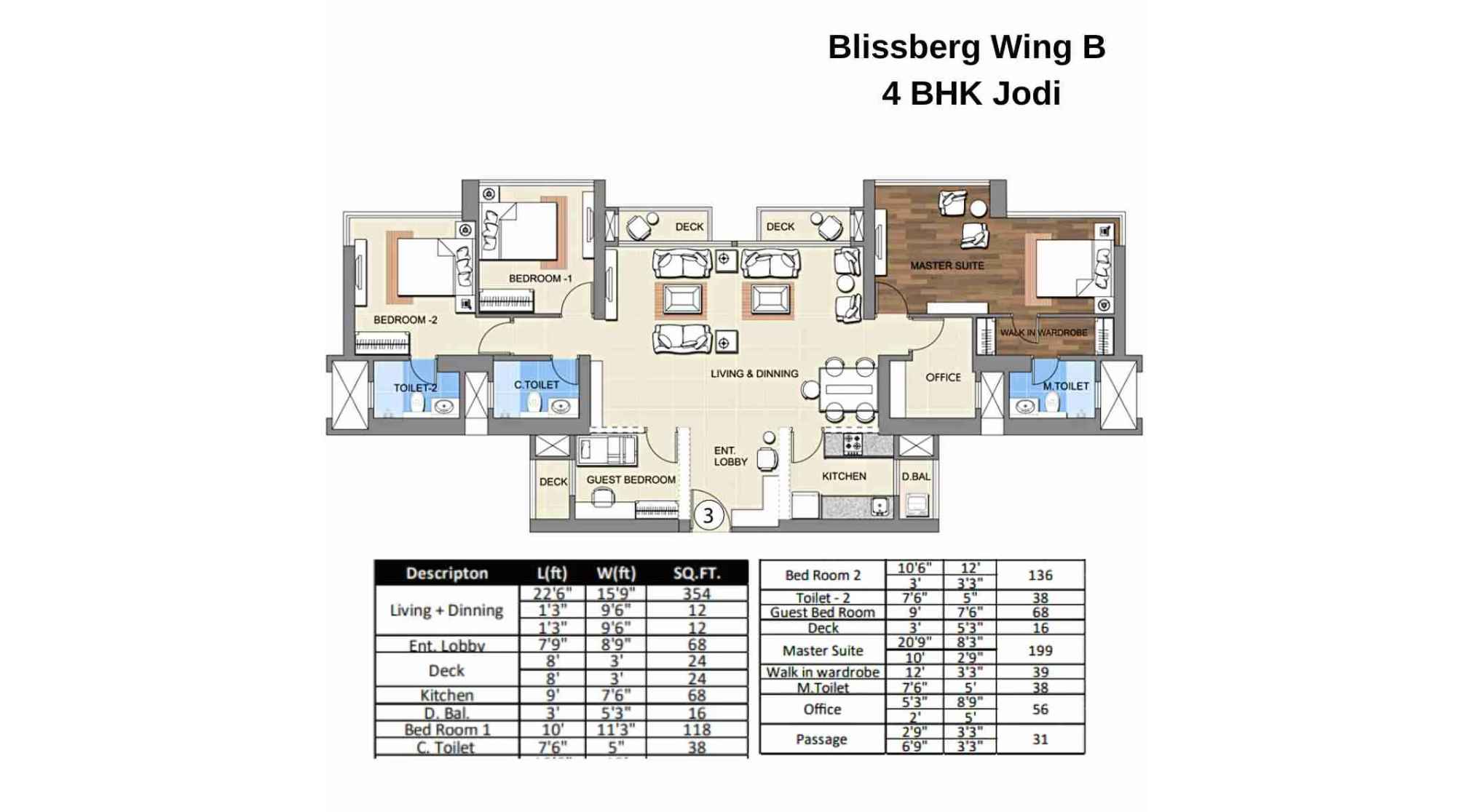 Sheth-Montana-Floor-Plan-Blissberg-Wing-B-4-BHK-Jodi